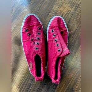 Blowfish Size 9 RED Slip Ons